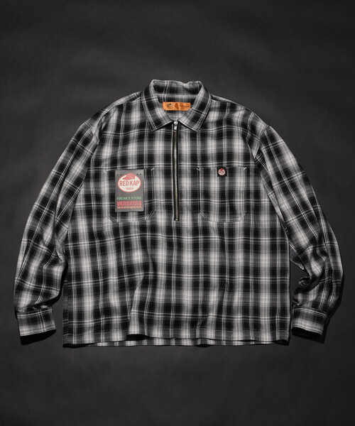 「RED KAP」 長袖シャツ「FREAK’S STOREコラボ」 LARGE ブルー メンズ_画像2