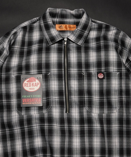 「RED KAP」 長袖シャツ「FREAK’S STOREコラボ」 LARGE ブルー メンズ_画像3