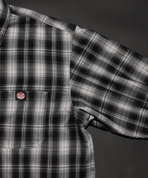 「RED KAP」 長袖シャツ「FREAK’S STOREコラボ」 LARGE ブルー メンズ_画像8