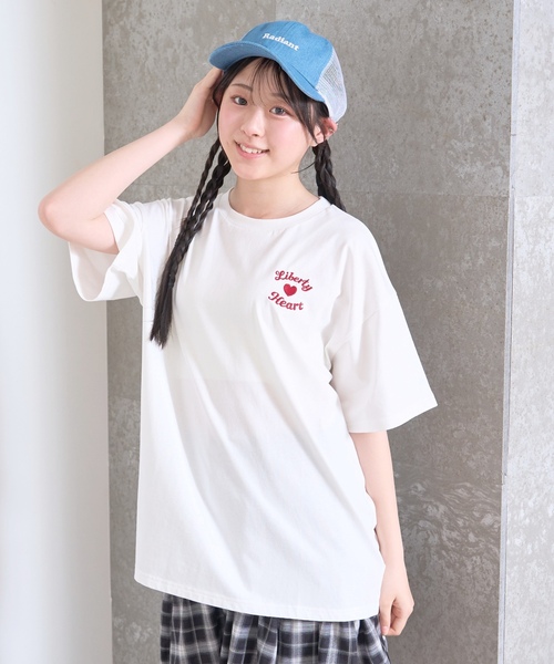 LOVETOXIC tシャツ 「綿100%/GOODPRICE」プックリバックロゴルーズ半T