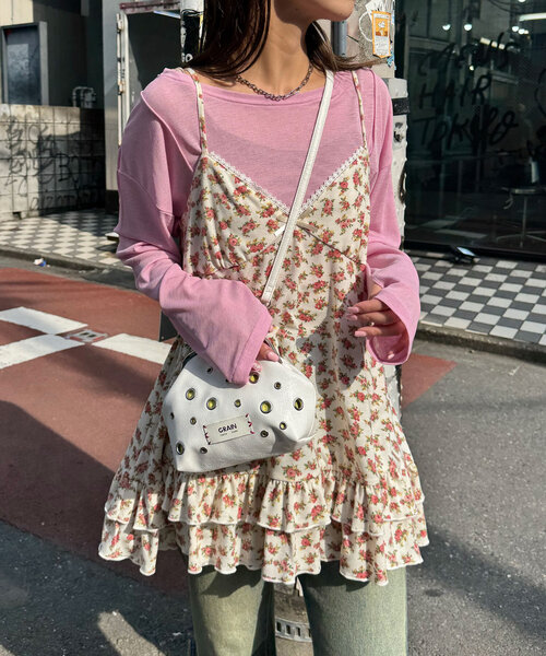 「CIAOPANIC」 キャミソールワンピース ONE SIZE ベージュ レディース_画像3