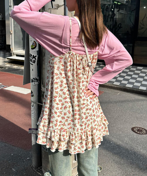 「CIAOPANIC」 キャミソールワンピース ONE SIZE ベージュ レディース_画像5