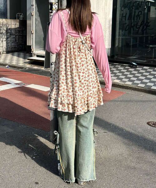 「CIAOPANIC」 キャミソールワンピース ONE SIZE ベージュ レディース_画像8