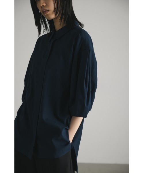 「STYLEMIXER」 半袖シャツ FREE ネイビー レディース_画像5