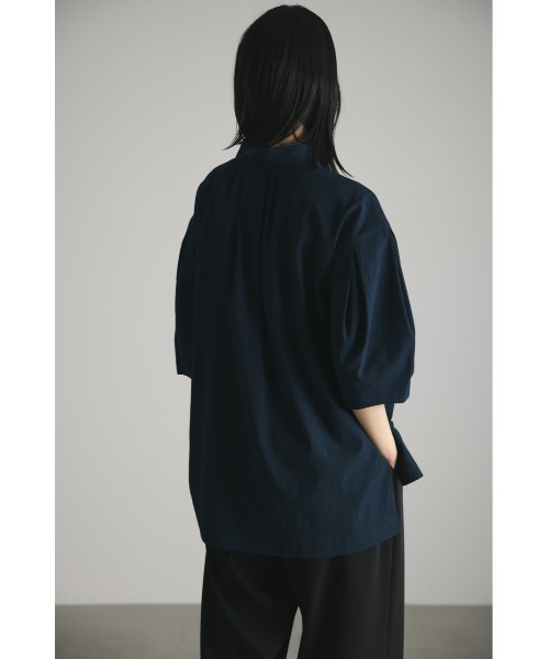 「STYLEMIXER」 半袖シャツ FREE ネイビー レディース_画像7