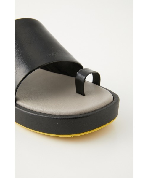 「STACCATO」 フラットサンダル 22.5cm ブラック レディース_画像8