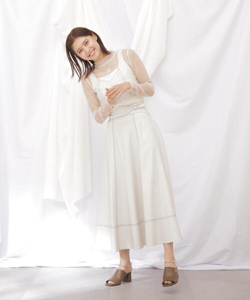 「JILL by JILL STUART」 ロングスカート MEDIUM ホワイト レディース_画像6