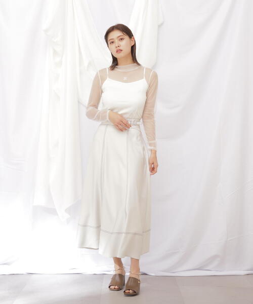 「JILL by JILL STUART」 ロングスカート MEDIUM ホワイト レディース_画像7