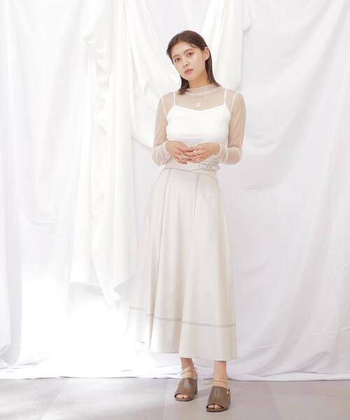 「JILL by JILL STUART」 ロングスカート MEDIUM ホワイト レディース_画像8