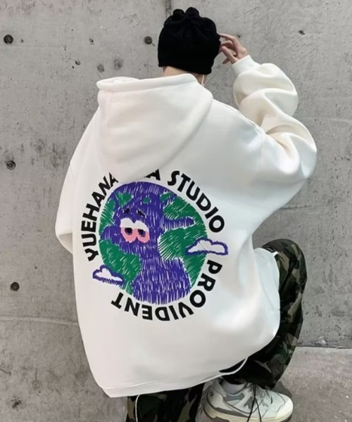 「MGV」 プルオーバーパーカー X-LARGE ホワイト メンズ_画像2