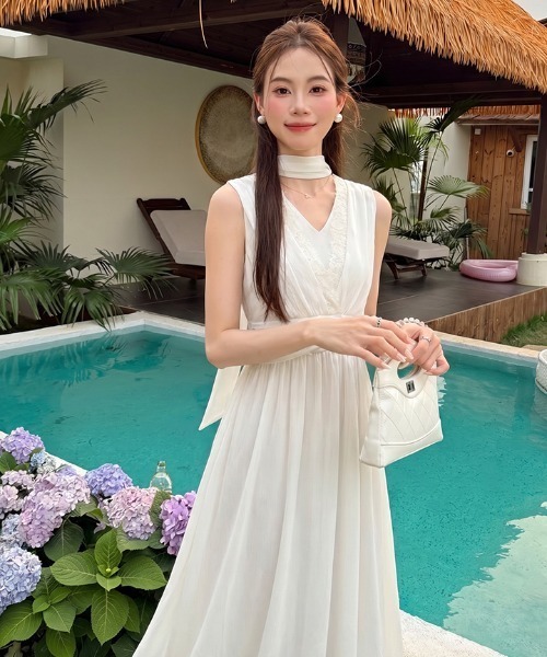 helen ワンピース Aelina ワンピース Vネックシフォンワンピース : ZOZOTOWN Yahoo!店