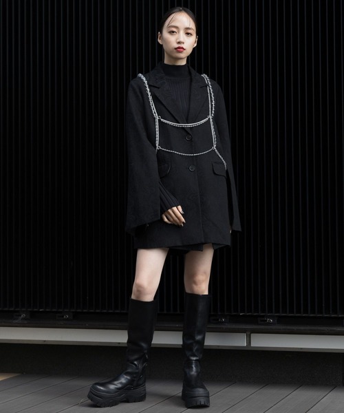 「HARE」 サスペンダー FREE シルバー レディース_画像3