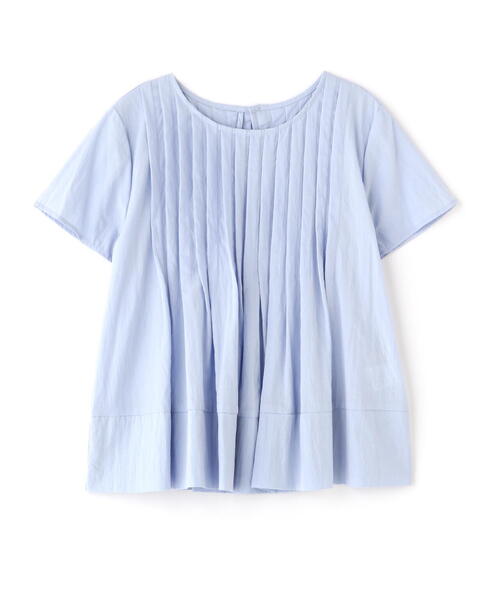 「N.(N. Natural Beauty Basic)」 半袖ブラウス MEDIUM ブルー レディース_画像2