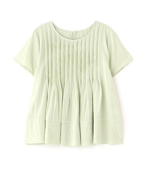 「N.(N. Natural Beauty Basic)」 半袖ブラウス MEDIUM ブルー レディース_画像4