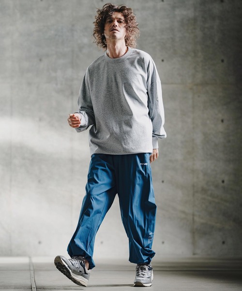 GLIMCLAP ワイドパンツ パンツ mp15195-Ripstop ＆ Stretch Nylon Wide