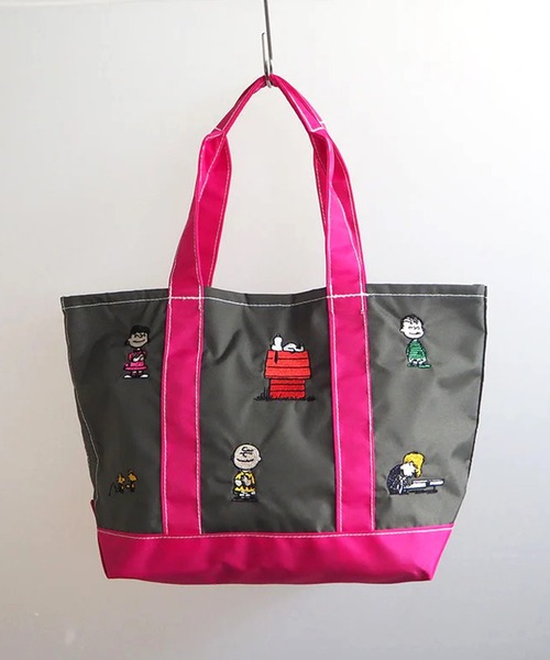 Vintage PEANUTS トートバッグ 11”「Vintage PEANUTS」1ポケット 刺繍