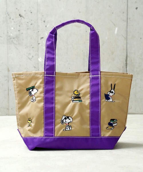 Vintage PEANUTS トートバッグ 11”「Vintage PEANUTS」1ポケット 刺繍