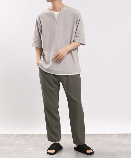 「GLOBAL WORK Smile Seed Store」 イージーパンツ MEDIUM ライトグレー メンズ_画像8