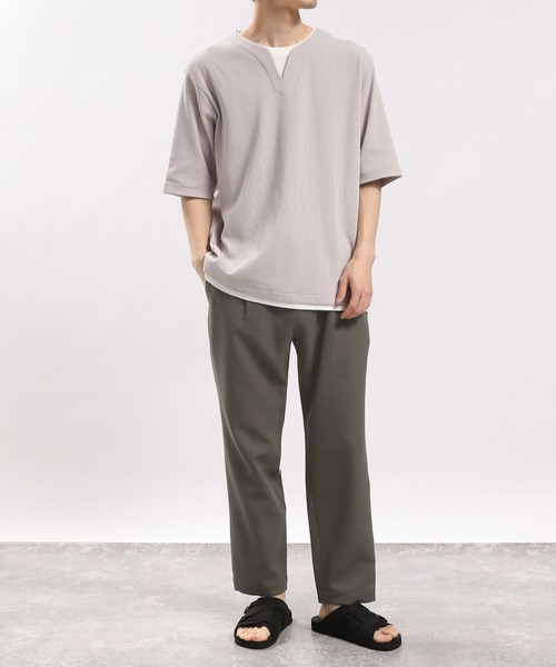 「GLOBAL WORK Smile Seed Store」 イージーパンツ MEDIUM ライトグレー メンズ_画像9