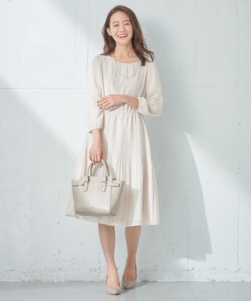 「ANY SIS」 7分袖ワンピース 1 ネイビー レディース_画像2