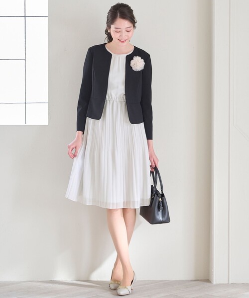「ANY SIS」 7分袖ワンピース 1 ネイビー レディース_画像8