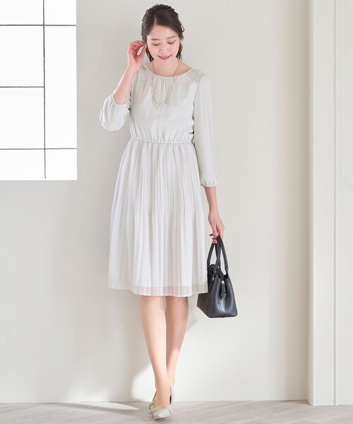 「ANY SIS」 7分袖ワンピース 1 ネイビー レディース_画像9