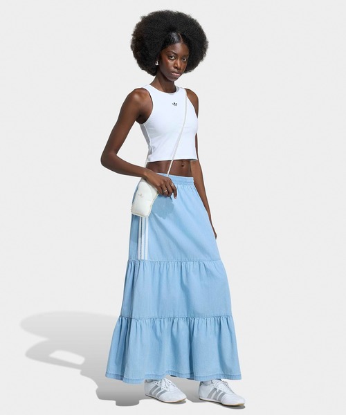 adidas（アディダス） ロング スカート ORI DENIM SKIRT スリー