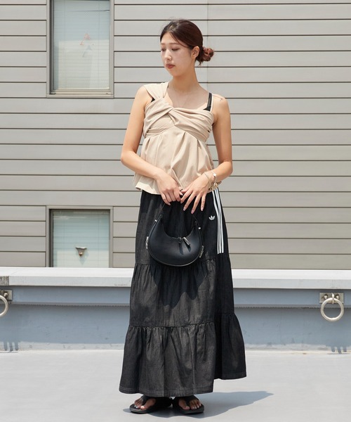 adidas（アディダス） ロング スカート ORI DENIM SKIRT スリー