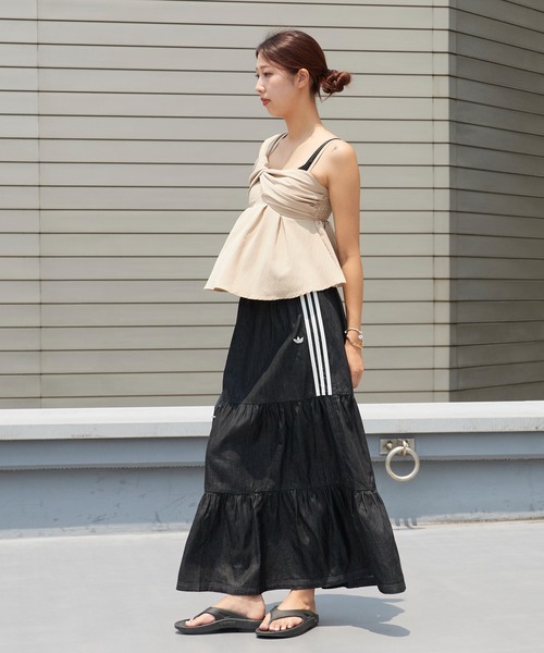 adidas（アディダス） ロング スカート ORI DENIM SKIRT スリー