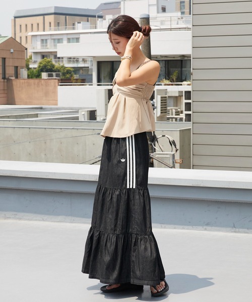 adidas（アディダス） ロング スカート ORI DENIM SKIRT スリー