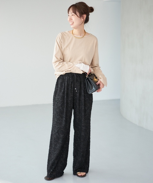 「Spick & Span」 イージーパンツ 38 ブラック レディース_画像2