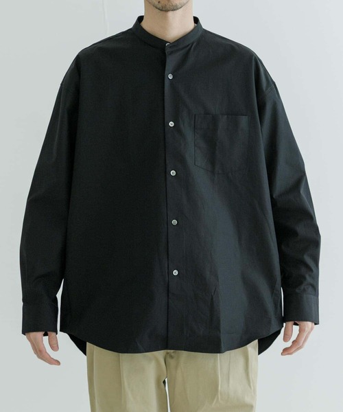 「THOMAS MASON」 「URBAN RESEARCH」長袖シャツ LARGE ロイヤルブルー メンズ_画像4