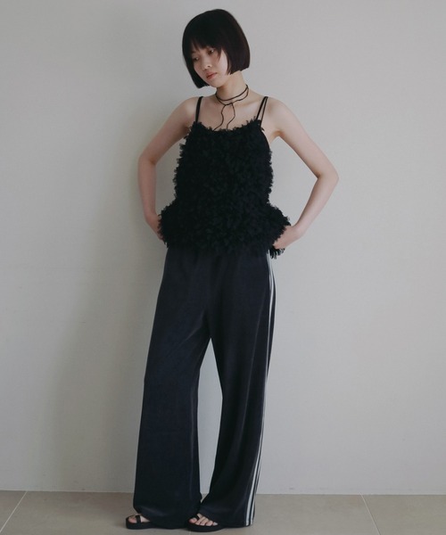 anuke（アンヌーク） キャミソール Tulle Fringe Camisole : ZOZOTOWN