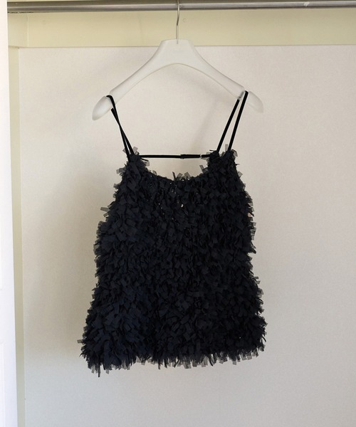 anuke（アンヌーク） キャミソール Tulle Fringe Camisole : ZOZOTOWN