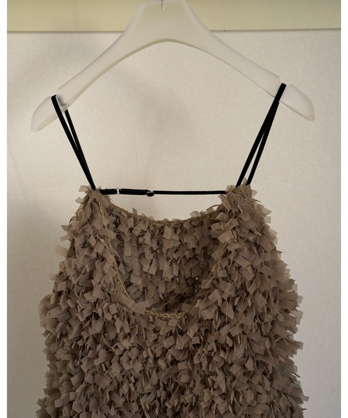 anuke（アンヌーク） キャミソール Tulle Fringe Camisole : ZOZOTOWN