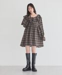 チュニック フリルカラーチュニックの詳細画像5