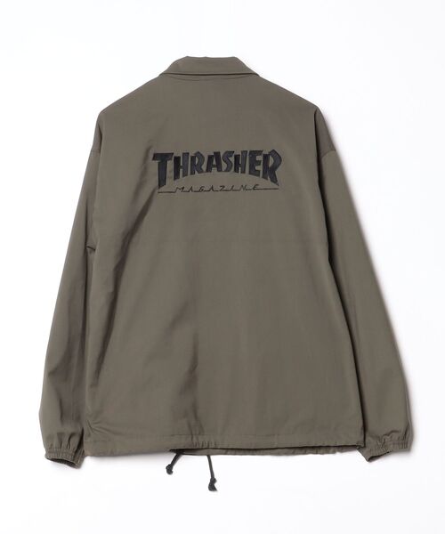 THRASHER（スラッシャー） コーチジャケット M グリーン メンズ