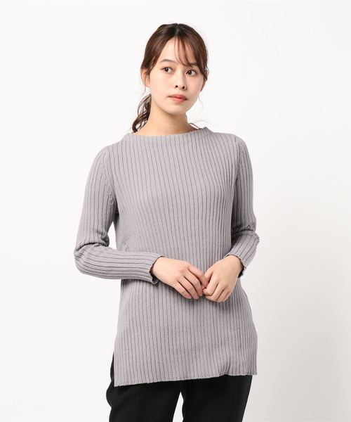 human woman / ヒューマンウーマン コットンナイロンリブニット 楽天市場】【SALE／68%OFF】コットンナイロンリブニット human