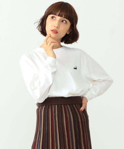 mmts NO CAT, NO LIFE スカジャン ネイビー L