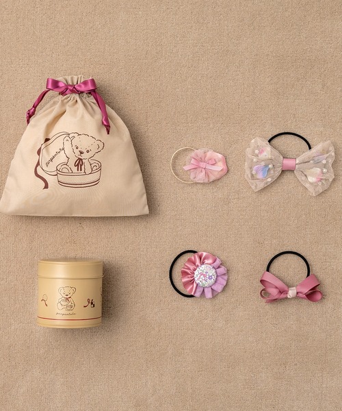 ヘアゴム プチジュエル缶/リボンシャワー（６点セット） | panpantutu | 13