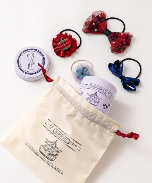 ヘアゴム プチジュエル缶/リボンシャワー（６点セット） | panpantutu | 12