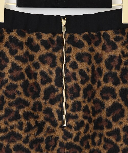 スカート シャギーレオパードスカート レディース : 67715640  