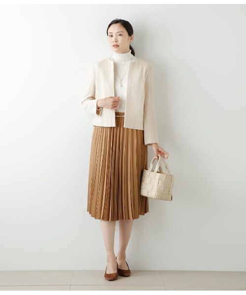 【新品】New Yorker ニューヨーカー ノーカラージャケット 19 NEWYORKER ジャケット ノーカラージャケット バルキーツィード