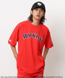 BACK TO THE FIELD tシャツ 「MLB」Dr.SWAGコラボフロッキープリントT