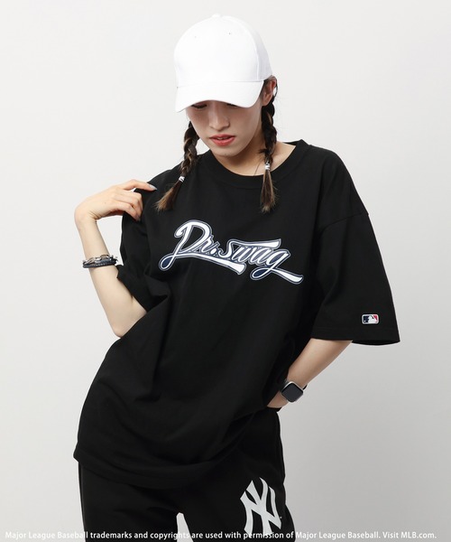 BACK TO THE FIELD tシャツ 「MLB」Dr.SWAGコラボフロッキープリントT