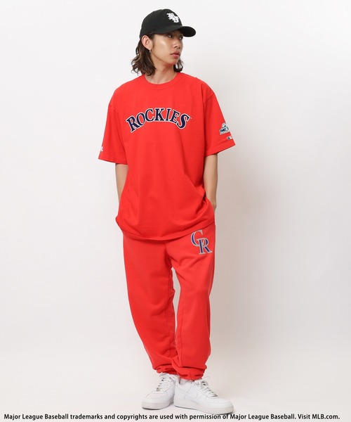 MLB Dr.SWAGコラボフロッキープリントTシャツ 平野紫耀 BACK TO THE