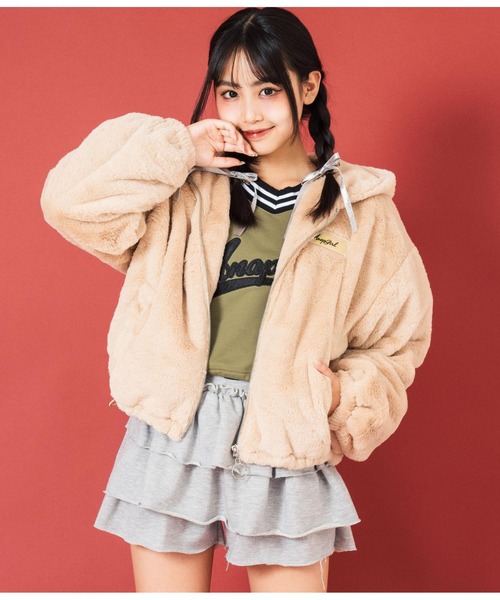 ANAP GiRL ブルゾン アウター ファーパーカーブルゾン キッズ
