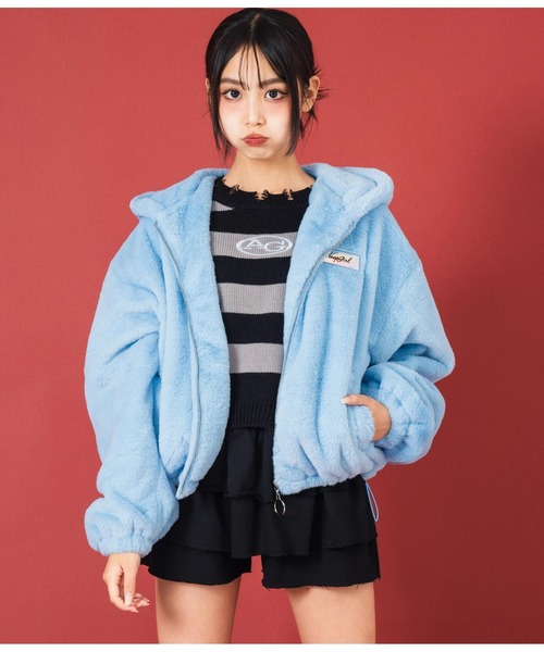 ANAP GiRL ブルゾン アウター ファーパーカーブルゾン キッズ