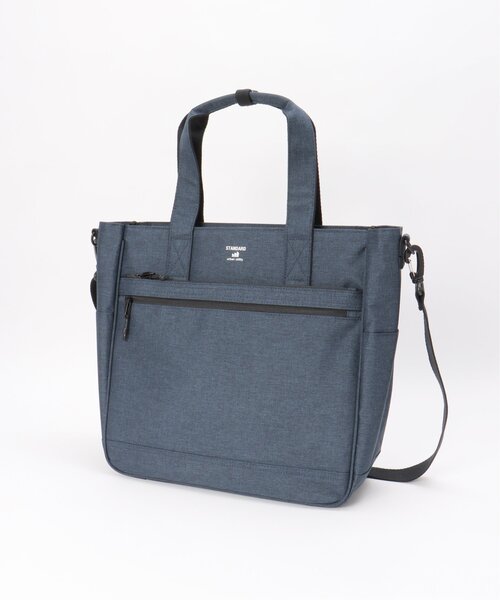 ikka トートバッグ シャンブレー2WAYトート メンズ