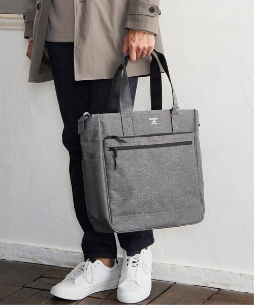 ikka トートバッグ シャンブレー2WAYトート メンズ